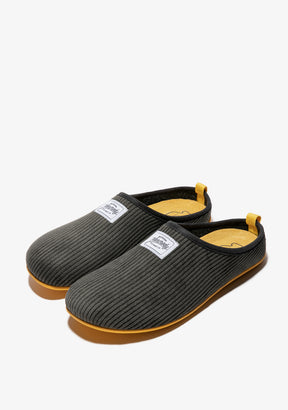 Mercredy Slipper Cord Black / Yellow