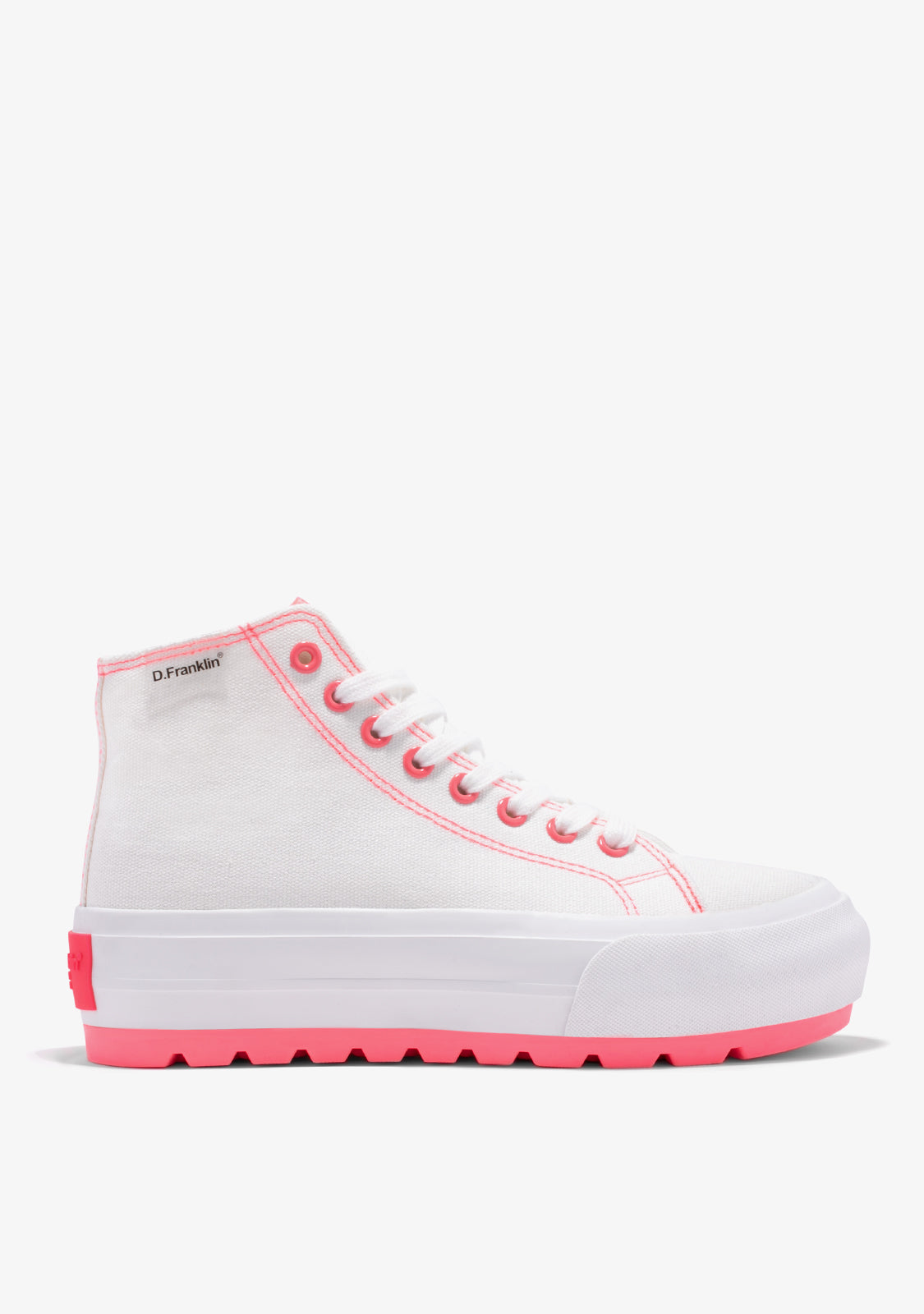 One Way Track Canvas Basic White / Fuchsia